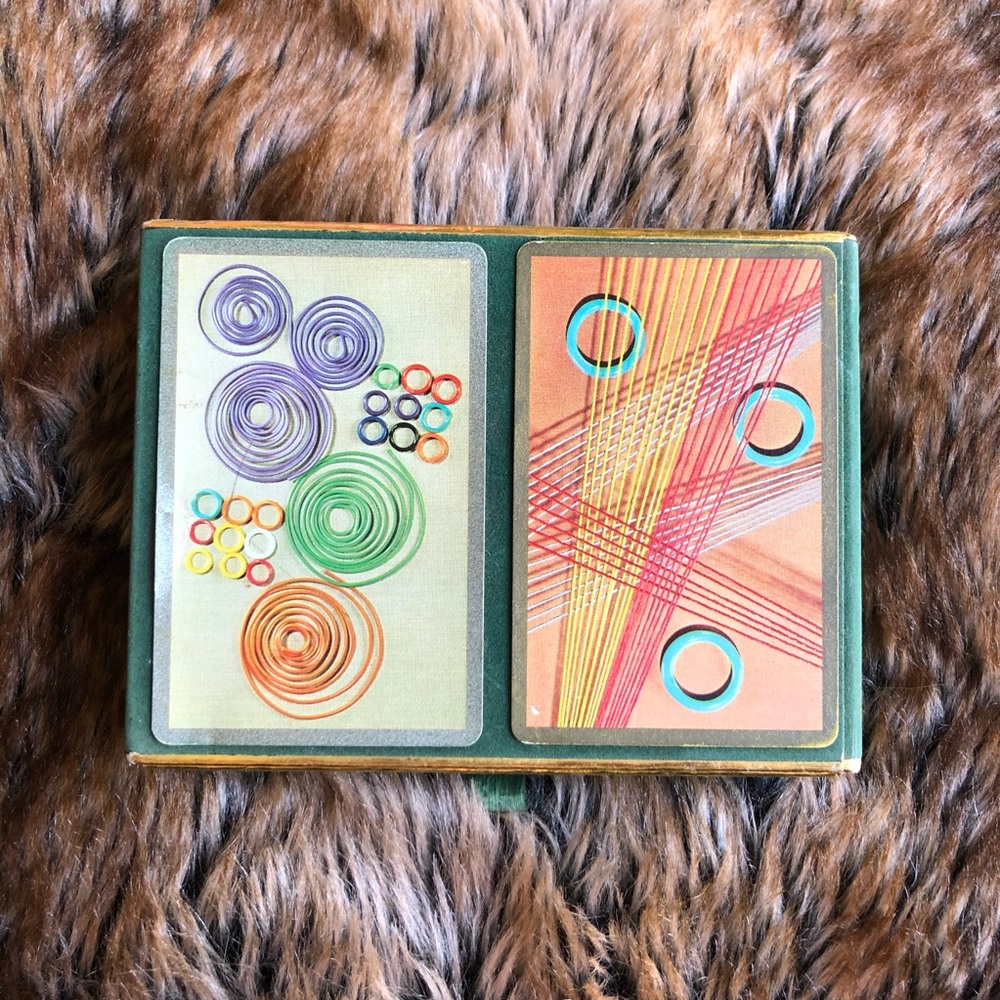 Vintage Congress Pinochle Abstract Geometric Cards